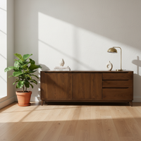 Buffet moderne à deux portes et deux tiroirs, écologique, pour salon, meuble de maison, OEM ODM