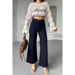 Jeans con Detalle de Bolsillo Frontal 7079 - Azul Marino Estilo Slap - Product Image 6