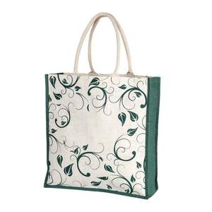 Las mini bolsas de yute abrazan bolsas de compras de yute naturales Premium elegantes reutilizables ecológicas para uso diario - Product Image 1