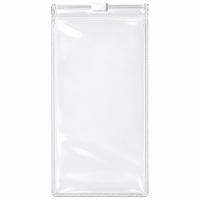 Sac à fermeture éclair en PVC personnalisé OEM, pochette transparente givrée en PVC avec fermeture à glissière, sac d'emballage en PVC imprimé avec logo pour cosmétiques, bijoux, vêtements