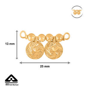 Pendentif Mangalsutra Chakra Watimani en or pour cérémonie de mariage religieuse - Product Image 6
