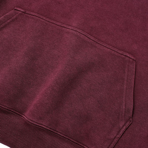 Haute qualité 100% coton hommes lavage à l'acide à capuche sur mesure Vintage en détresse plaine blanc Streetwear hiver à capuche imprimé acide - Product Image 4