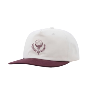 Casquette de golf légère bicolore haute performance, 5 panneaux, anti-humidité, avec logo personnalisé, étiquette tissée, fermeture snapback – Vente en gros - Product Image 1