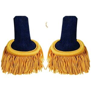 Hombreras de Nailon Dorado de Alta Calidad con Flecos, Accesorio Amarillo para Banda de Marcha - Product Image 6