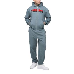 ชุดเสื้อผ้า2ชิ้นสำหรับผู้หญิงชุดเสื้อมีฮู้ดและกางเกงขายาวแบบกำหนดเองพิมพ์โลโก้ได้ตามต้องการ - Product Image 1