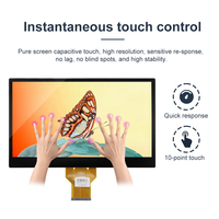 Écran tactile de 13,3 pouces avec carte de contrôle, écran tactile LCD haute luminosité, I2C, module tactile capacitif multi-touch 10 points