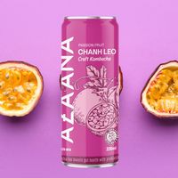 Kombucha Bee Passievrucht Smaak Solf Drink Verfrissende Zoete En Zure Unieke Smaak Perfect Na De Maaltijd Energieke Drank
