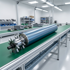 Chaîne de rouleaux de convoyeur à haute charge résistante à l'huile EUNHYUN, système logistique d'entrepôt automatique à rouleaux en acier entraînés par chaîne - Product Image 1