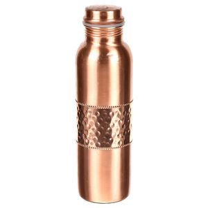 ขวดทองแดงบริสุทธิ์พิมพ์ลายขวดทองแดง100% พร้อมป้องกันการรั่วซึมขวดน้ำทองแดงมีประโยชน์ต่อสุขภาพคุณภาพสูงจากอินเดีย - Product Image 4