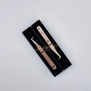 Meilleures pinces à épiler pour cils GETUP BROSONS IMPEX GBI-EET 10 mm en acier inoxydable avec revêtement en papier toile d'araignée et pointe en fibre lisse - Product Image 3