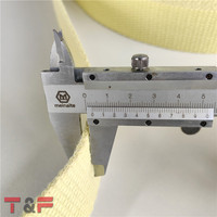 Mèche plate tressée par aramide résistante à la chaleur élevée du poids léger 40*3mm d'impact