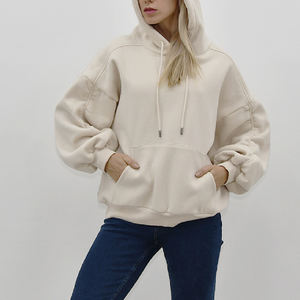 OEM/ODM Sudadera con capucha de gran tamaño unisex con logotipo personalizado sudaderas de Invierno para mujer con capucha cuello lavado ácido fabricante al por mayor - Product Image 2