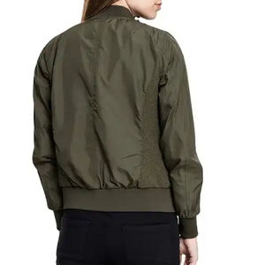 Chaqueta de satén para mujer, chaqueta de bombardero Unisex, chaqueta de bombardero de satén transpirable OEM para mujer, ropa de manga larga con logotipo personalizado para invierno - Product Image 5