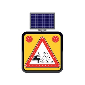 Feuille de signalisation routière solaire 60 x 60 cm pour matériaux lâches - Product Image 1