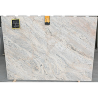 Granit Blanc Fantaisie Ivoire Poli, Belles Veines, Grande Dalle, Écologique, Durable, Moderne, Élégant, Plans de Travail pour Cuisine et Salle à Manger