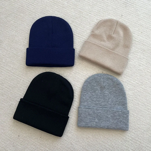 Puff Printed High Quality Customized Winter Knitted Beanies Unisex Beanies - Product Image 2