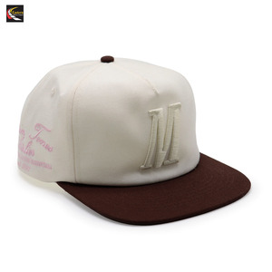 หมวกเบสบอลปักลายสำหรับผู้หญิงหมวกกีฬา5แผง4U หมวกเบสบอลมีโลโก้แบบกำหนดเอง - Product Image 3