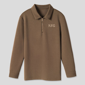 Camiseta de Punto Suave y Cómoda para Hombre, Manga Larga, Corte Casual, con Tela Transpirable para un Estilo Diario - Product Image 1