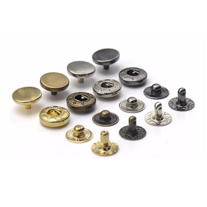 831 633 655 Bouton-pression en laiton pour jean, rivet métallique pour vêtement et cuir, œillet rond 8 10 15mm - Product Image 1