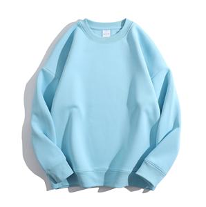 Ropa informal de cuello redondo, sudadera para hombre, ropa de calle, sudaderas y sudaderas personalizadas para hombre, fabricantes de ropa, tinte de Color sólido - Product Image 3