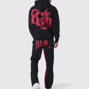 Ensemble de deux pièces pour l'entraînement, survêtement de sport personnalisé, vêtements de sport, vêtements de jogging, survêtements à fermeture éclair pour hommes, survêtement bon marché pour homme - Product Image 2