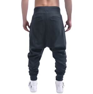 Pantalon de survêtement unisexe respirant à taille haute et entrejambe mi-long, en polaire de polyester de couleur unie, décontracté pour l'hiver - Product Image 3