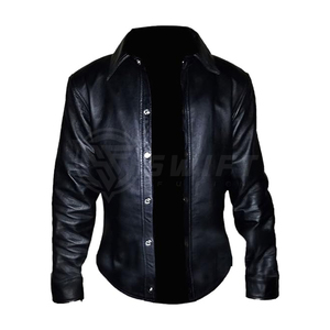 เสื้อหนังสำหรับผู้ชายเสื้อเชิ้ตหนังสำหรับผู้ชายผลิตจากจากจากปากีสถาน - Product Image 2