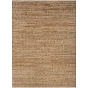 Alfombra de Lana Anudada a Mano, Color Beige Marrón, Modelo Re-1174, Diseño Abstracto a Rayas, Rectangular, para el Hogar, Pasillo o Habitación - Product Image 1