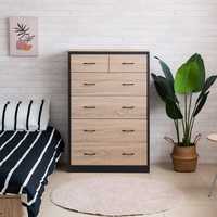 Commode peu profonde 780*392*1182 au design minimaliste en bois PB + MDF pour rangement de chambre