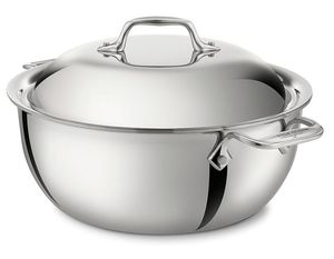 Casserole en acier inoxydable avec couvercle isolé à finition miroir pour les repas traditionnels, rétention maximale de la chaleur, matériau métallique - Product Image 1