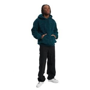 Sweatshirts à capuche en sherpa pour garçons avec capuche et poche kangourou, vêtements de rue tendance, sweats-shirts personnalisés pour hommes, vêtements d'hiver pour hommes - Product Image 5