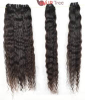 Meilleures ventes : Extensions de cheveux humains indiens Remy vierges bruts non traités, qualité naturelle, bouclés, décolorés, cuticules alignées