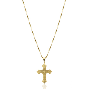 Collar con Colgante de Cruz para Mujer, Diseño Cristiano, Hecho a Mano en Turquía, Joyería de Plata de Ley 925 - Product Image 2