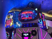 Personalizado bar plan LED video pared DJ cabina video pared pixel creativo interior habitación forma irregular LED pantalla