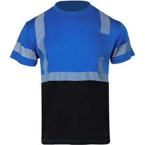 Camiseta DE SEGURIDAD reflectante de alta visibilidad hecha a medida con mangas cortas para hombres 2024 camiseta de seguridad personalizada ropa al aire libre - Product Image 2