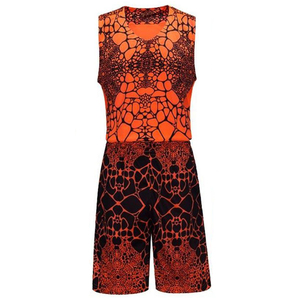 Ensemble de maillots et shorts de basket-ball personnalisés pour adultes grande taille 100% polyester impression de nom et de numéro personnalisée - Product Image 4