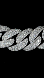 20mm <b>moissanite</b> diamond cuban chain 925 silver 80ct iced out <b>necklace</b> - Product Image 5