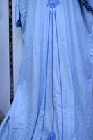 Tunique marocaine Thorbes sur mesure ODM grande taille respirante en lin, soie et polyester pour homme, longueur cheville, broderie traditionnelle musulmane