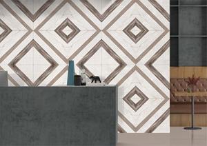 แผ่นกระเบื้องพอร์ซเลนขัดเงา2x4ฟุตลายไม้ธรรมชาติมันวาวขนาด600x1200มม. ดีไซน์หนังสือ - Product Image 2