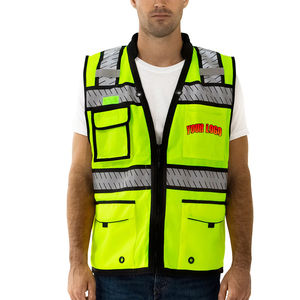 Gilet de sécurité réfléchissant haute visibilité vêtements de travail sûrs veste de Construction routière pour hommes - Product Image 1
