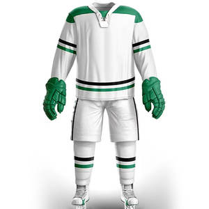 Ensemble d'uniformes de hockey sur glace confortables personnalisés uniformes en tissu respirant avec impression par sublimation de qualité professionnelle - Product Image 4