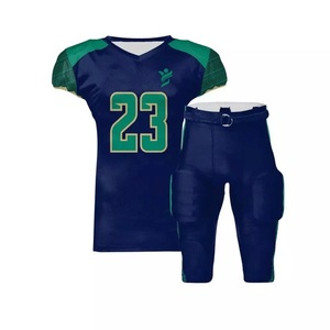 Uniforme de Fútbol Americano Negro Personalizado de la Mejor Calidad, Talla XL, Transpirable, Protección UV, Secado Rápido, 100% Poliéster, Ropa Deportiva con Número - Product Image 4