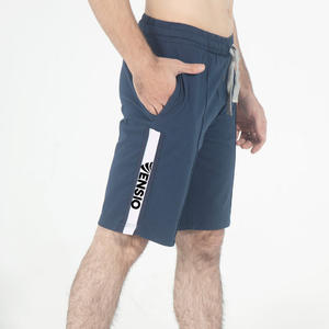 Pantalones cortos de gimnasio para correr estilo de calle para hombre, bolsillos estampados personalizados que absorben la humedad, cintura elástica de algodón - Product Image 4