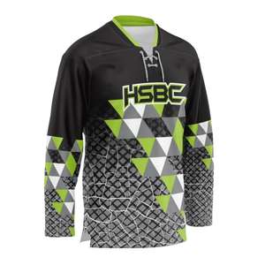 Camiseta de hockey sobre hielo para jóvenes con sublimación Reversible de tamaño completo con estilo para hombres, cordones convenientes de secado rápido para uso en equipos de práctica - Product Image 6