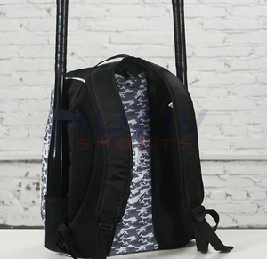 Sac à dos de baseball professionnel, couleur unie, grand rangement, construction en polyester robuste, fermeture à glissière et à fermoir, arqué - Product Image 2