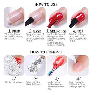 Vernis à ongles gel pailleté multi-mix Kween - Or rose cristallin semi-permanent, vernis gel UV à retirer par trempage pour nail art - Product Image 2