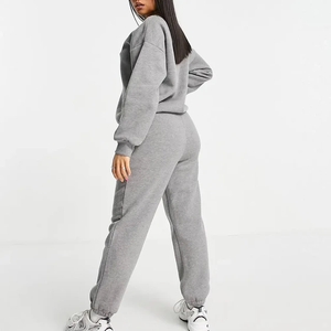 High Quality Vendor Wholesale Zipper <b>Hoodie</b> and Flared Pants Set Customize Sweat Suit With Logo Red Sweat Suits Women Tracksuit - Product Image 6