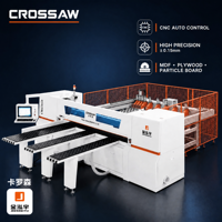Sierra de Panel Horizontal CNC para Trabajar la Madera con Componentes Centrales de Motor de Marca Reconocida 220V/380V para Producción de Muebles