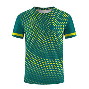 T-shirts en gros pour hommes, 100% polyester, impression par sublimation, transfert thermique, logo personnalisé, uni, respirant, style streetwear - Product Image 6