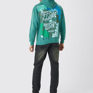 Sudaderas con capucha y sudaderas elegantes de OEM para hombre, ropa informal única, forro polar de algodón 80% transpirable y anticontracción - Product Image 3